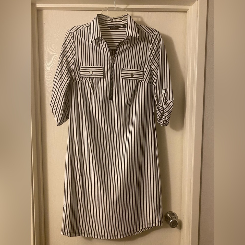 Striped Shirt Dress
